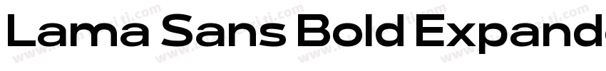 Lama Sans Bold Expanded字体转换